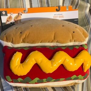 New Hot Dog Pet Costume Size M